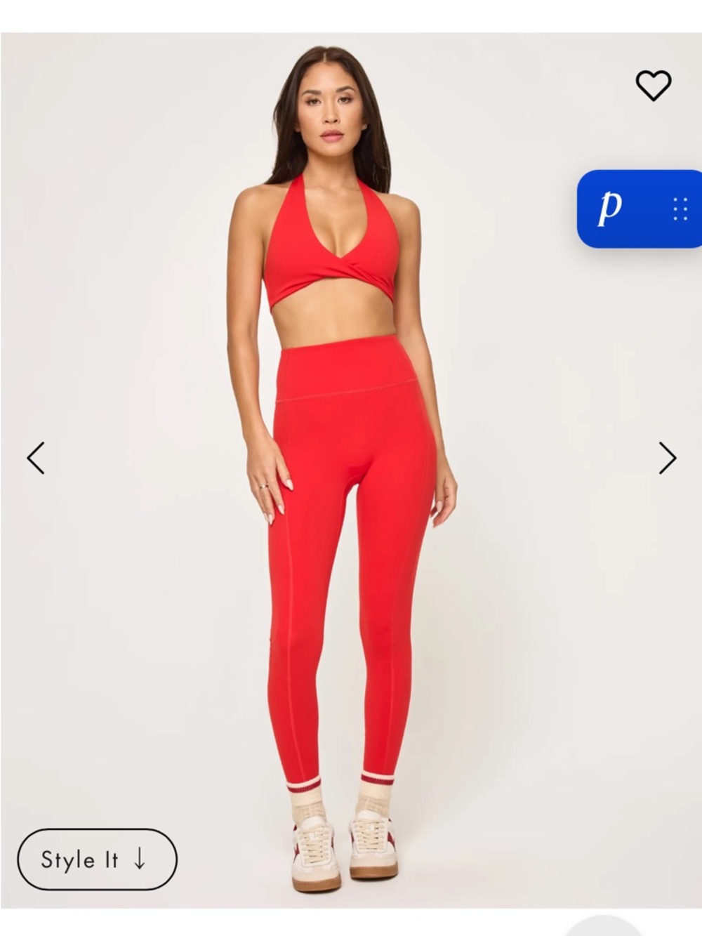 NWT l*space Red High-Waist Leggings